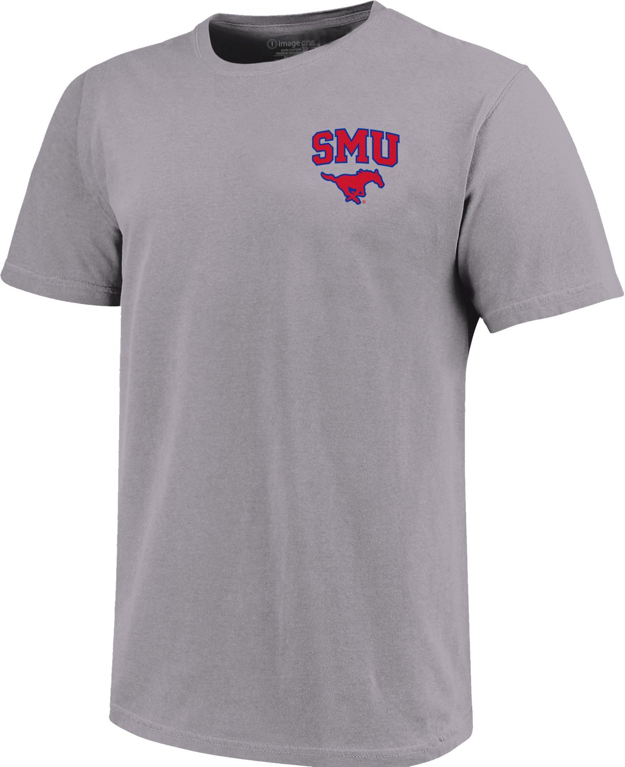 Image One Men's Southern Methodist University Helmet Arch Short Sleeve T-shirt - view number 3