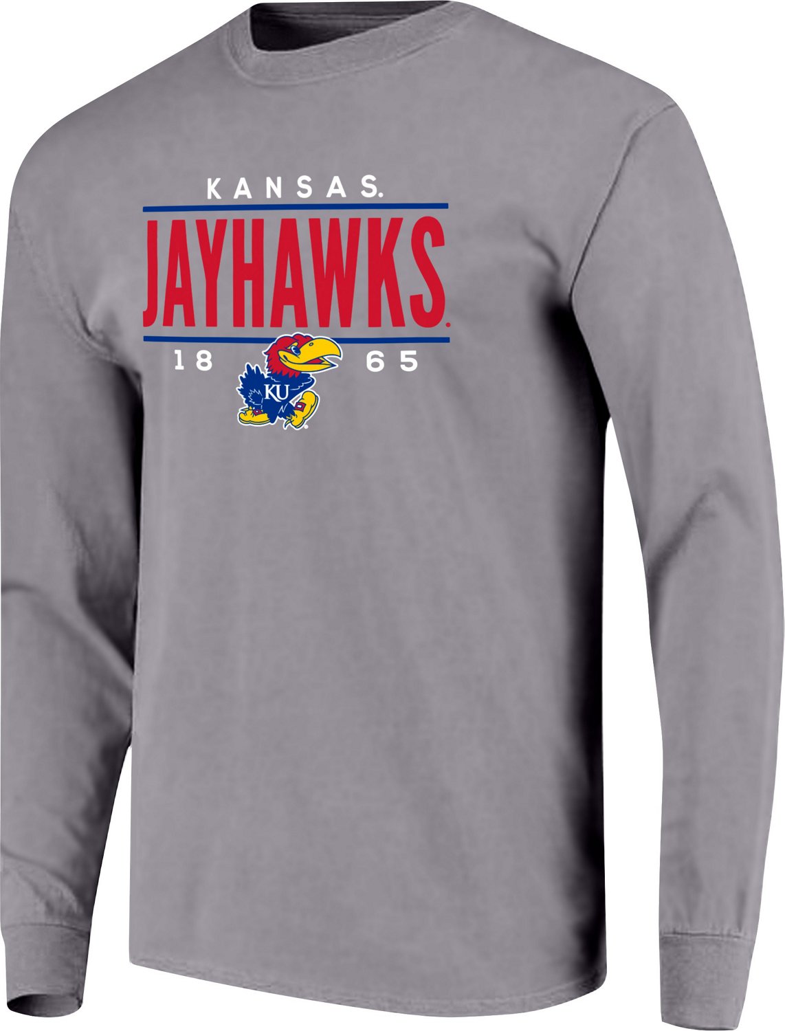 Image One Men's University of Kansas Traditional Long Sleeve T-shirt - view number 2