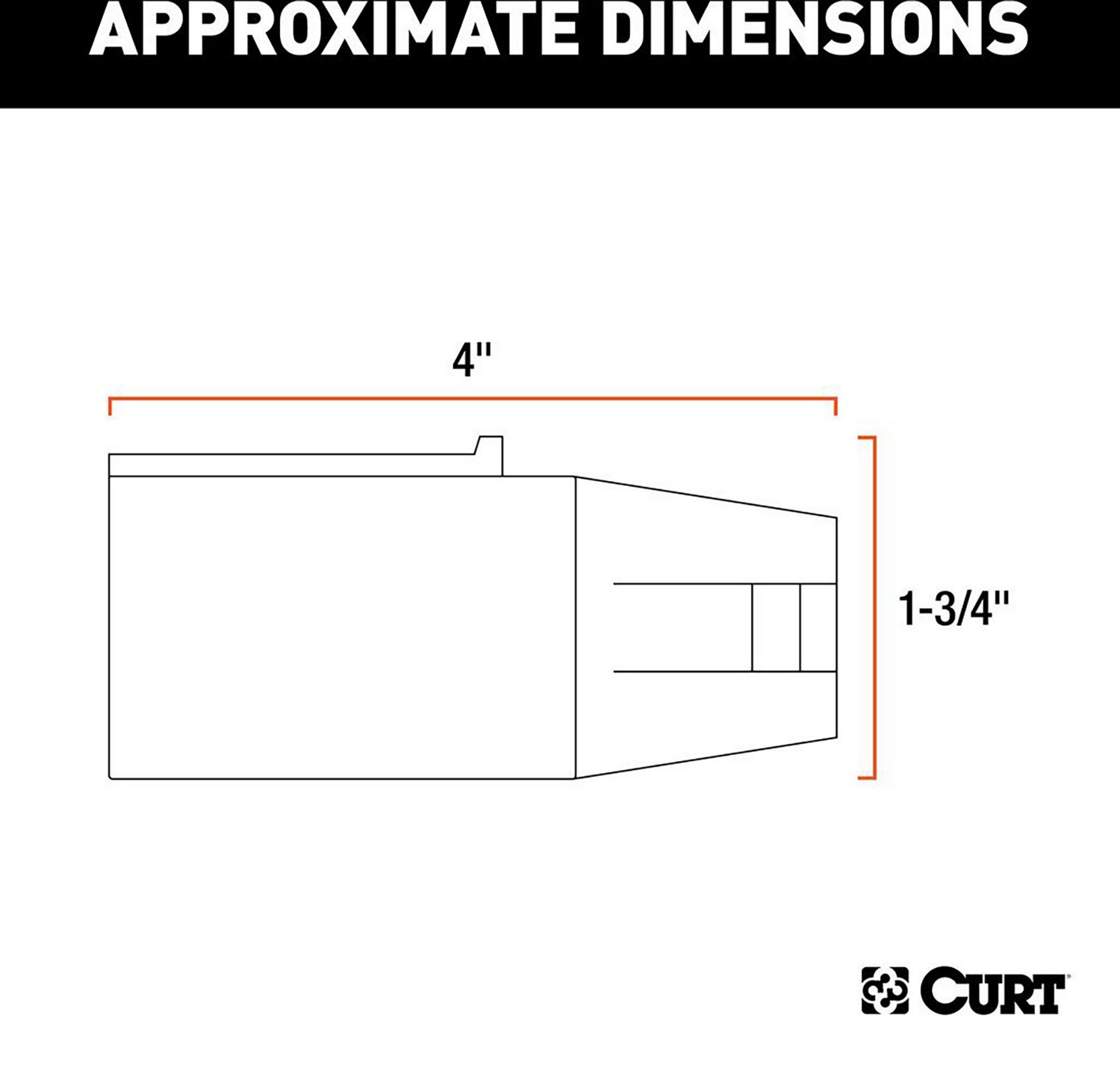 CURT 7-Way to 6-Way RV Style Flat Connector Adapter                                                                              - view number 2