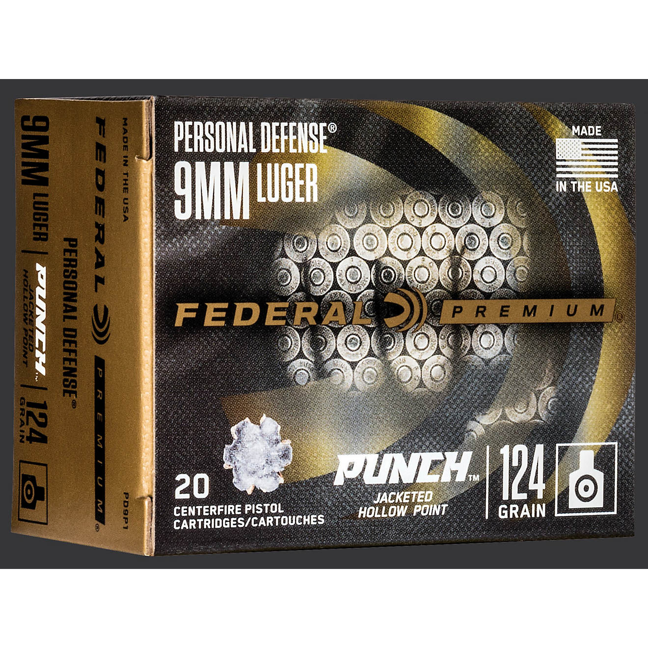 Federal Premium Personal Defense Punch +P Handgun Ammunition - 20 Rounds                                                         - view number 1