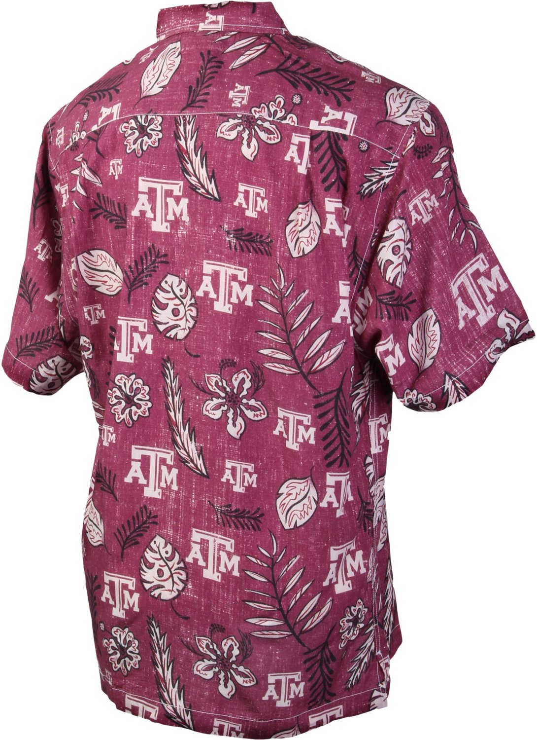 Wes and Willy Men's Texas A&M University Vintage Floral Button Down Shirt                                                        - view number 2