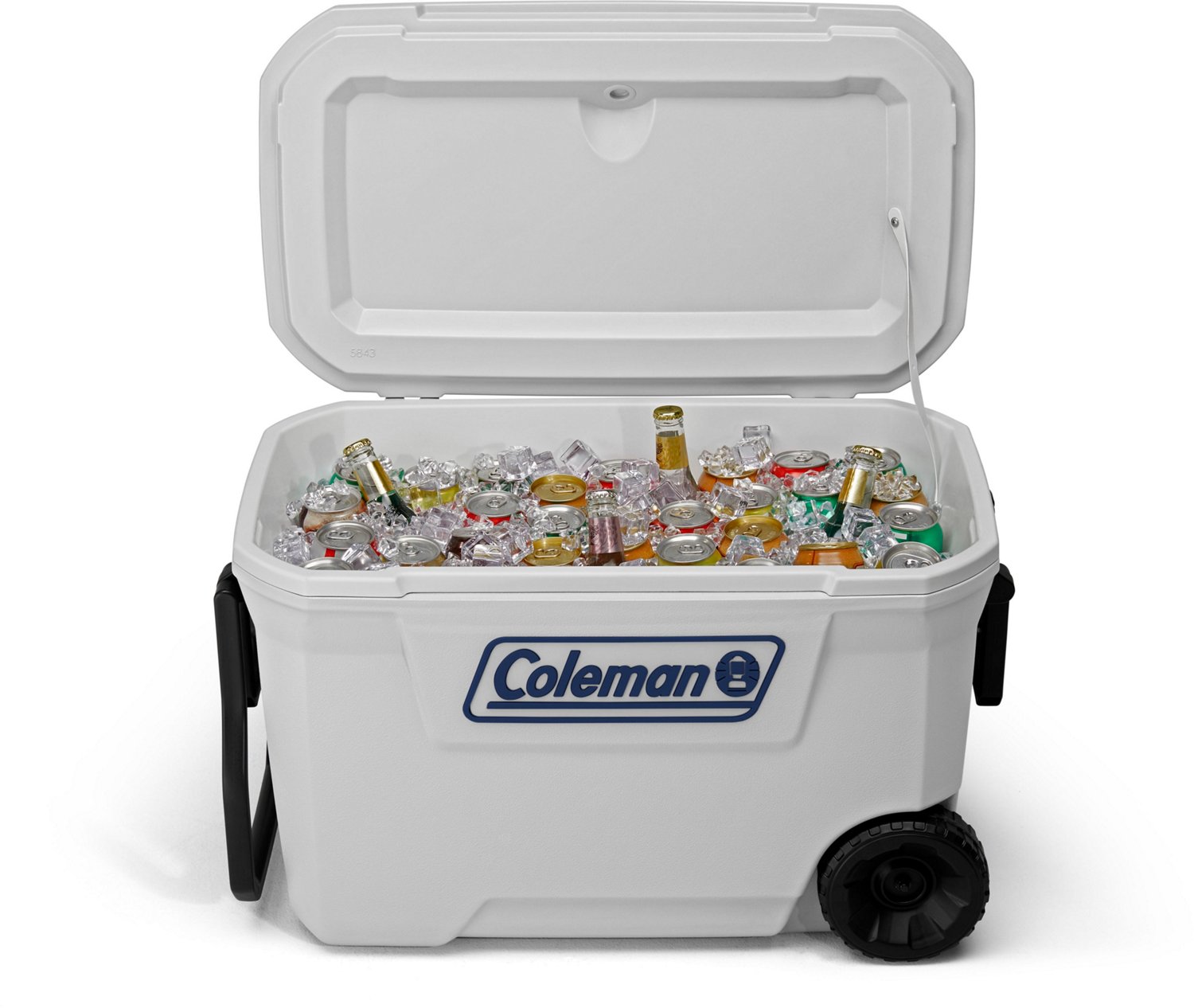 Coleman 316 Series 62QT Lakeside Blue Hard Chest Wheeled Cooler for  Backyard, Camping, Beach or Tailgate