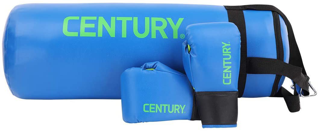 Century Youth Vinyl Heavy Bag and MMA Glove Set