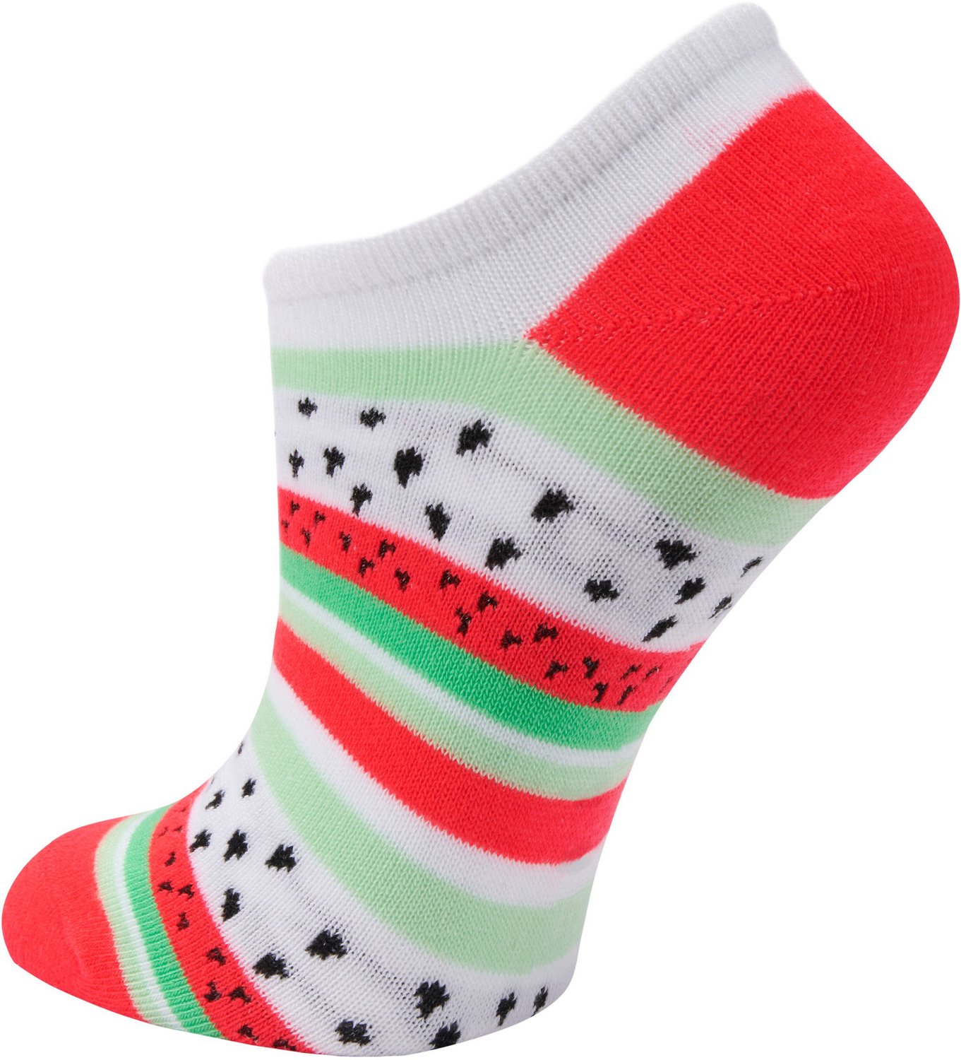 BCG Women's Watermelon No-Show Socks 6-Pack - view number 3