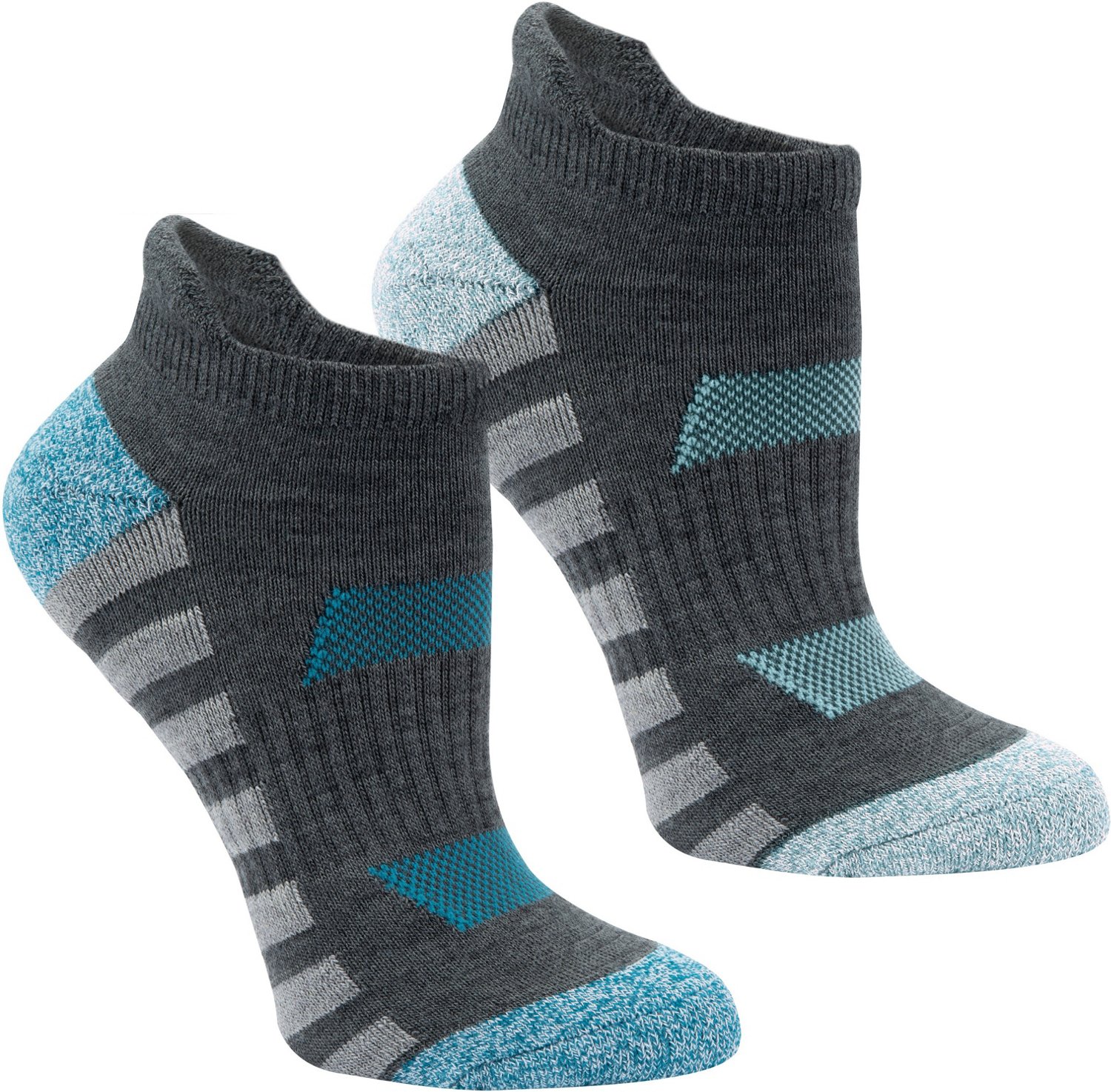 Magellan Outdoors Women's Hiking No-Show Tab Socks 2 Pack | Academy