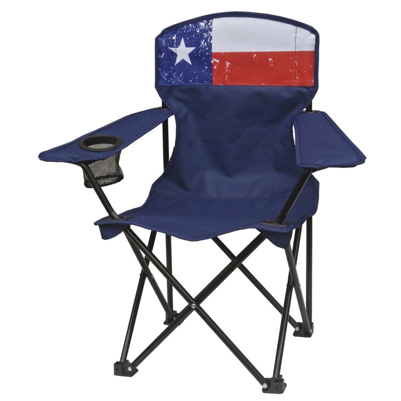 Academy Sports + Outdoors Kids' Texas Folding Chair Navy Blue - Collapsible Furniture