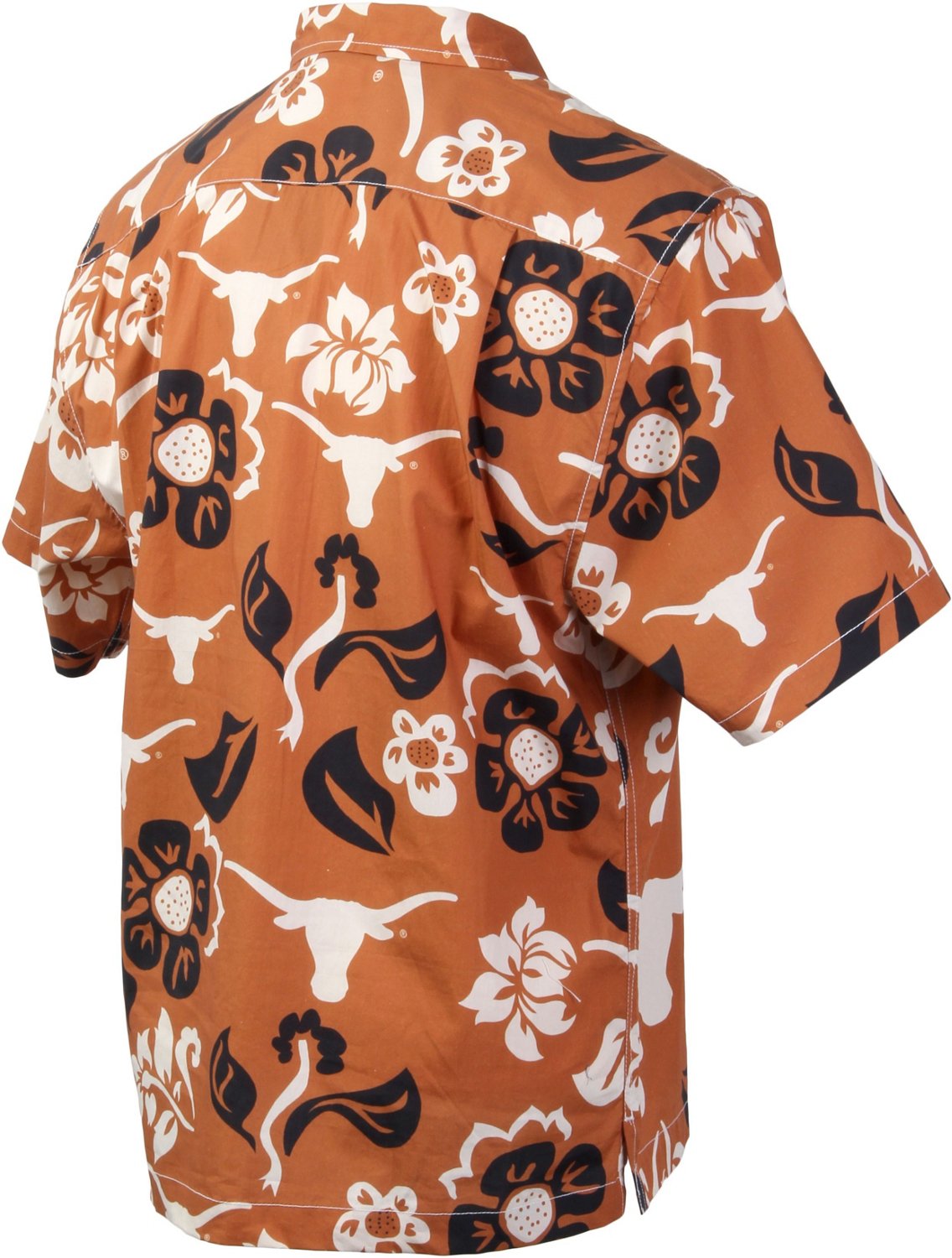 Wes and Willy Men's University of Texas Floral Button Down Shirt                                                                 - view number 2