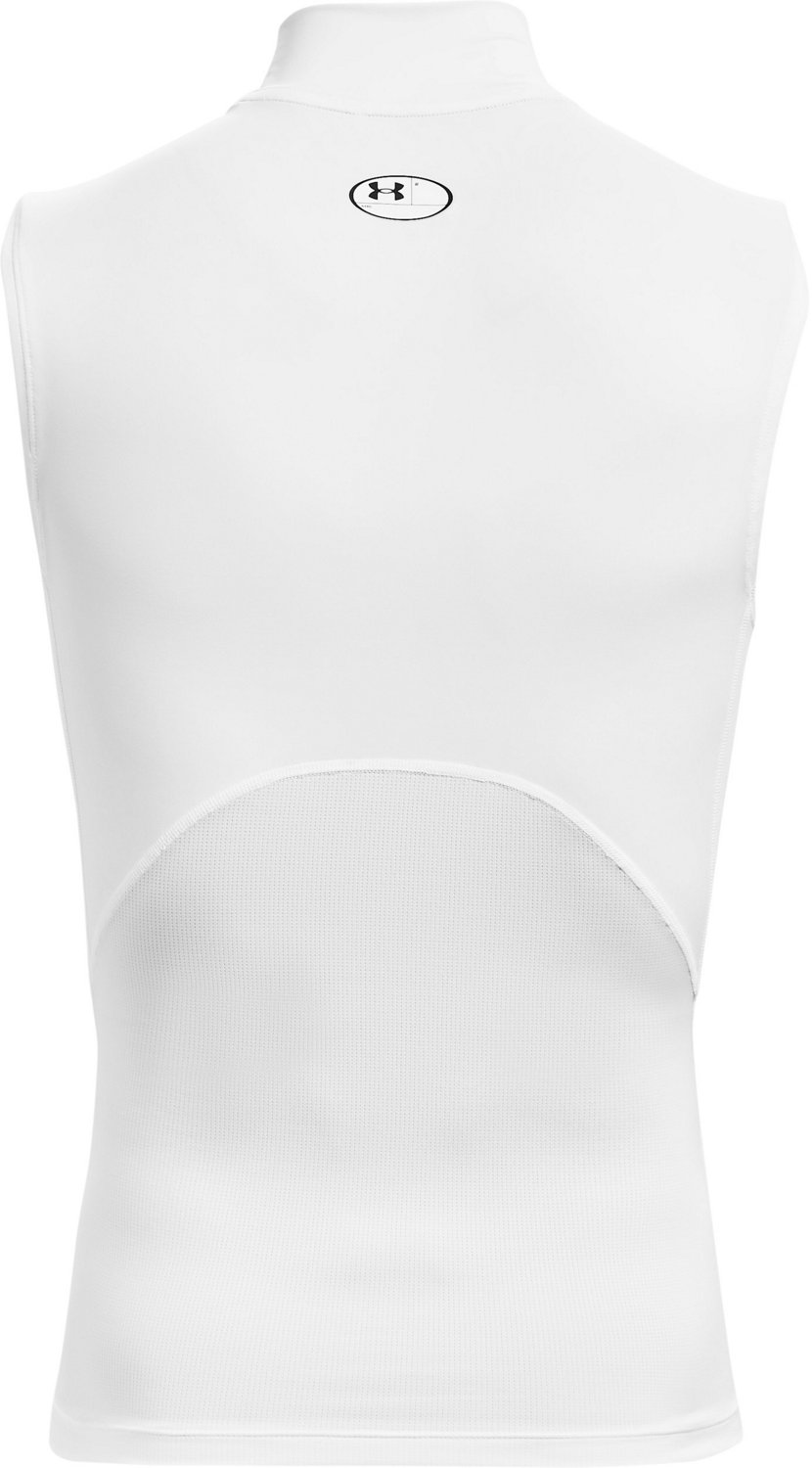 Under Armour Mock Sleeveless Muscle Shirt White/Black