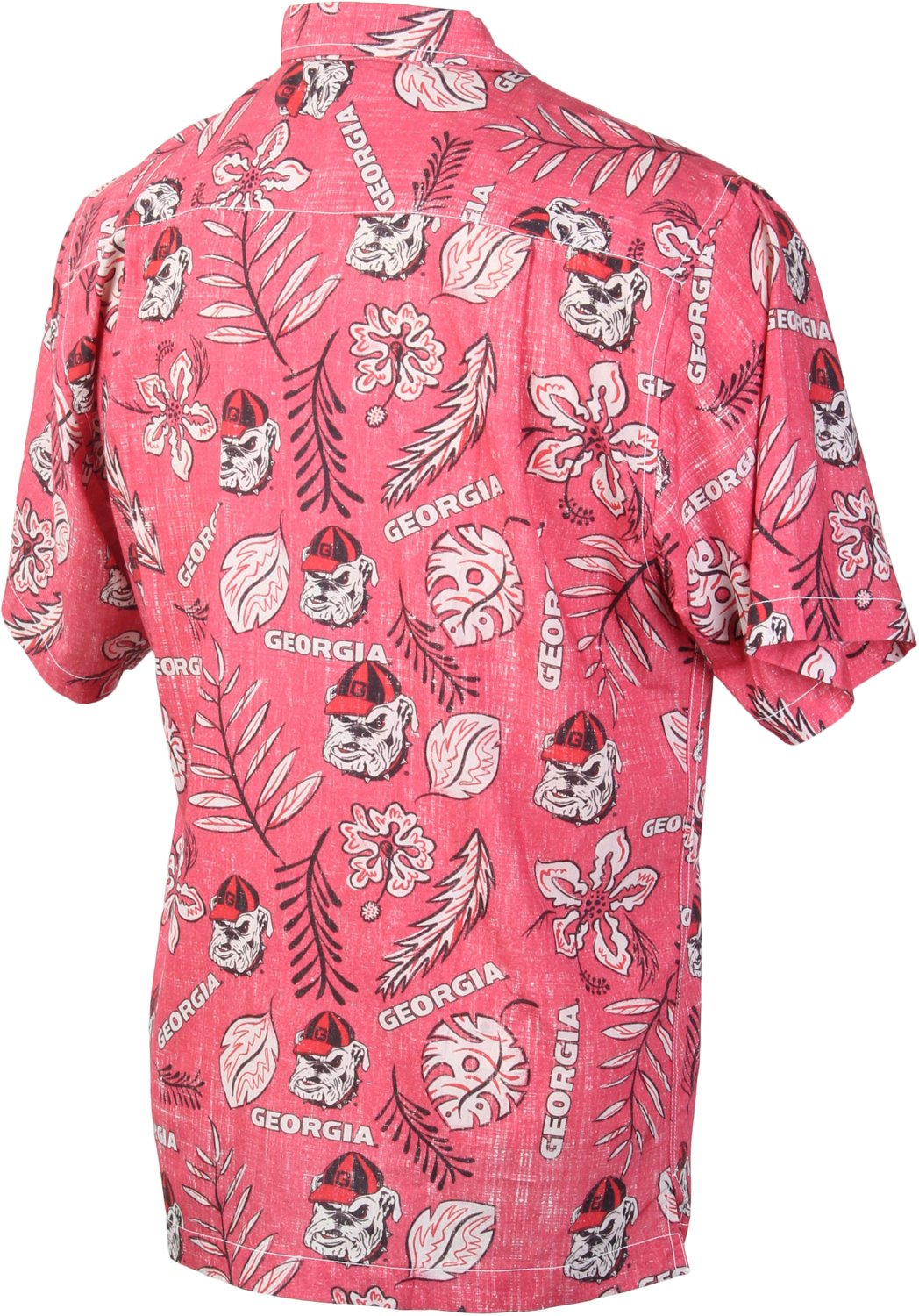 Wes and Willy Men's University of Georgia Vintage Floral Button Down Shirt - view number 2
