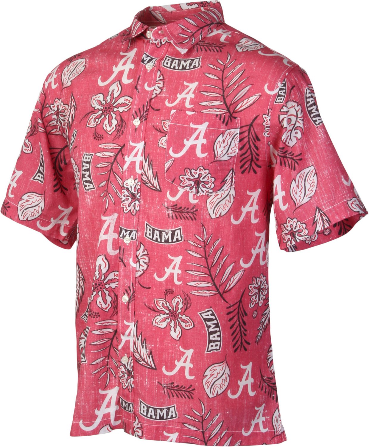 Wes and Willy Men's University of Alabama Vintage Floral Button Down ...