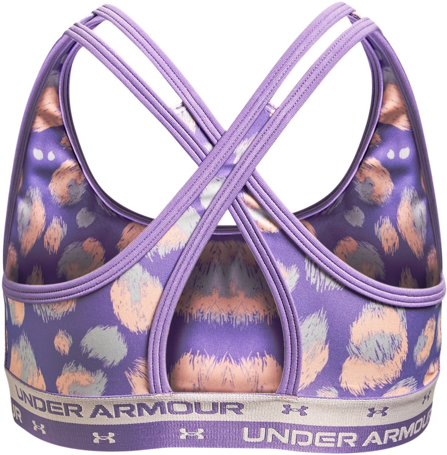Under Armour Girls' Crossback Printed Sports Bra - view number 2