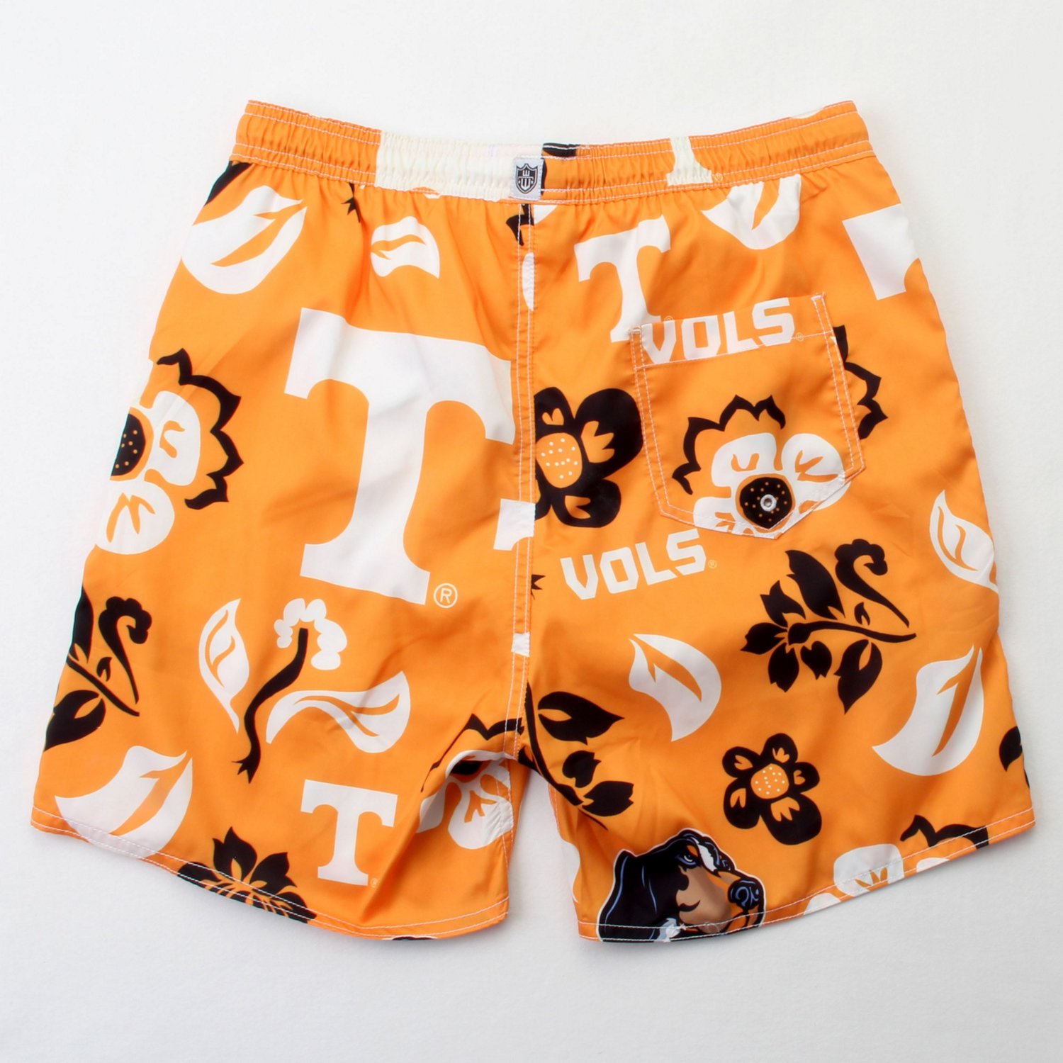 Wes And Willy Mens University Of Tennessee Vintage Floral Swim Trunks Academy 9558