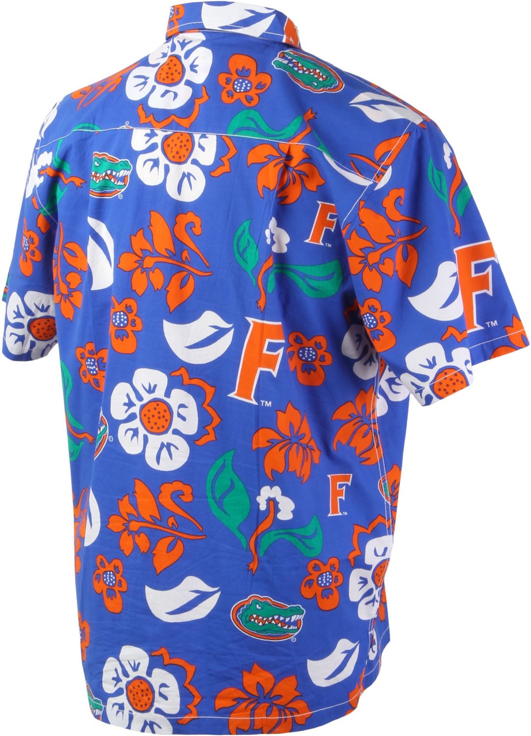 Wes and Willy Men's University of Florida Floral Button Down Shirt