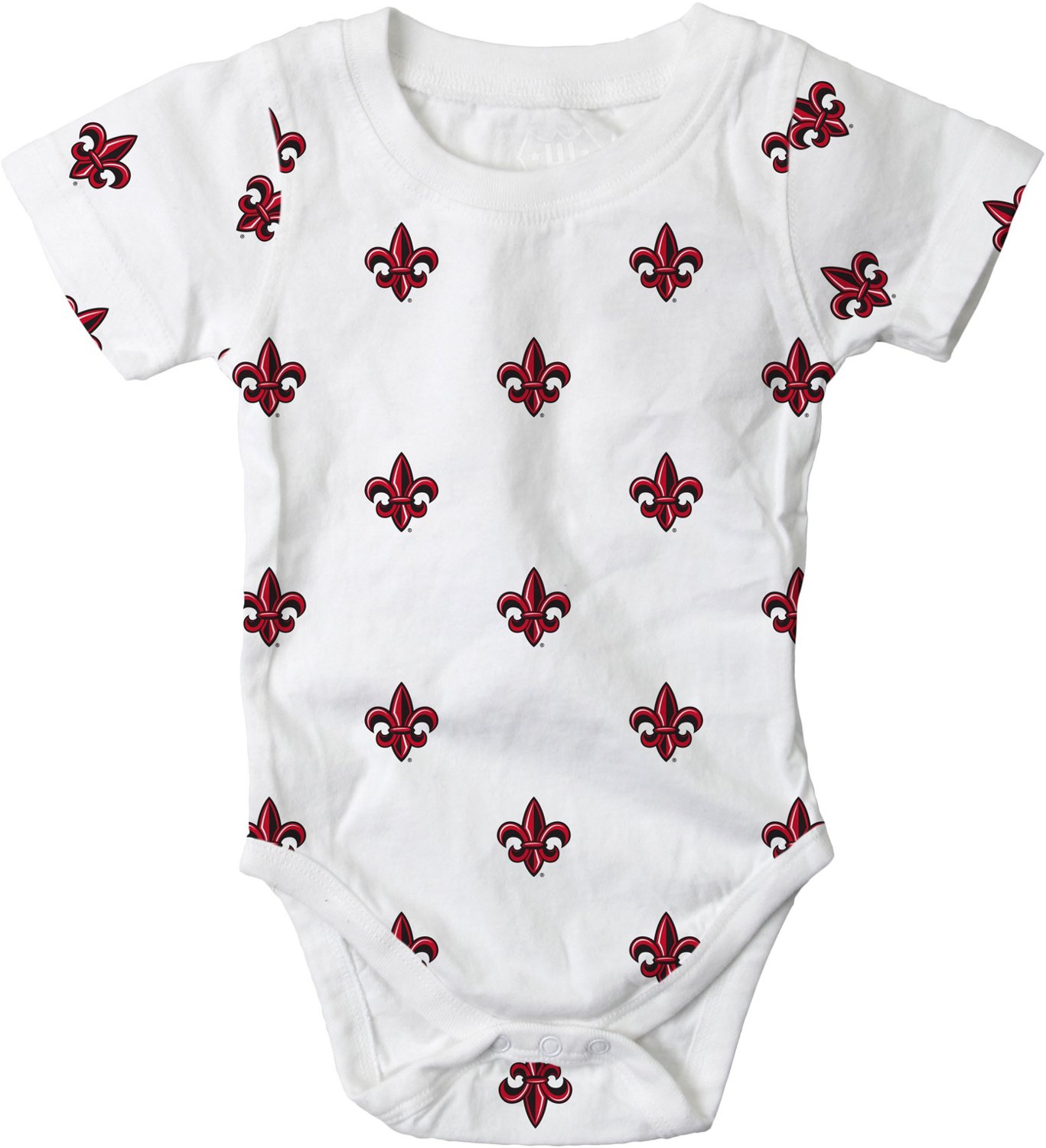 Wes and Willy Infant Boys' University of Louisiana at Lafayette Allover Graphic Creeper
