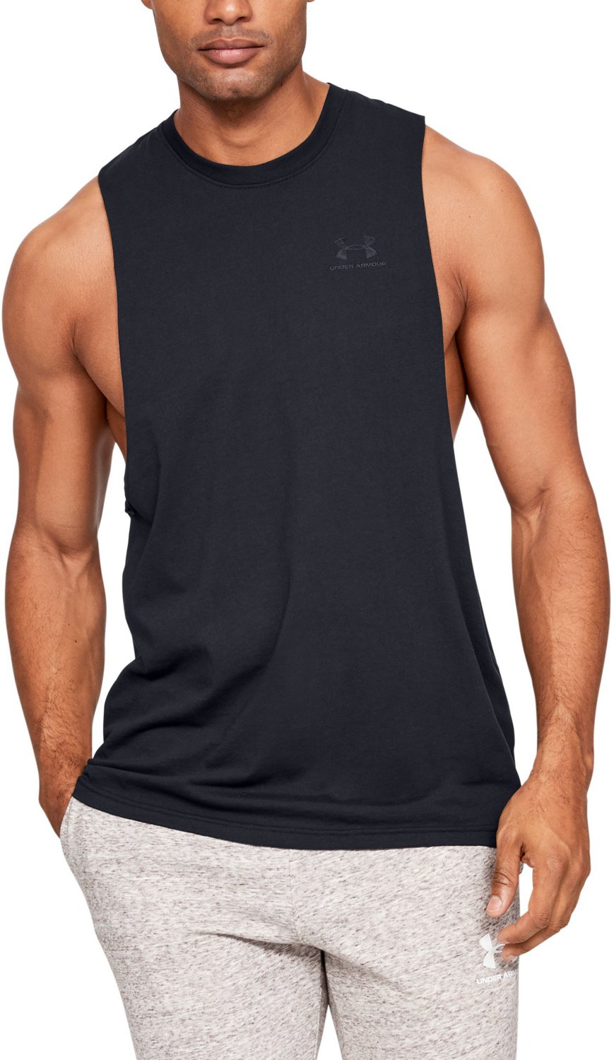 Under Armour Men's Sportstyle Left Chest Cut-off Sleeveless Top                                                                  - view number 1 selected