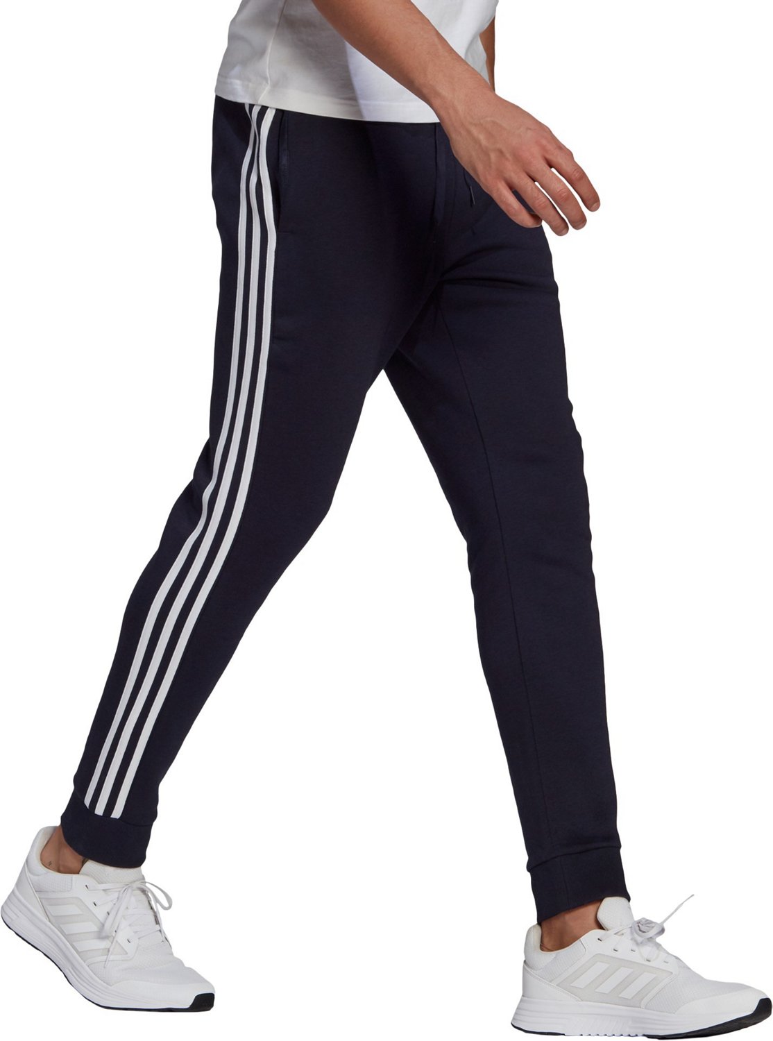 adidas Men's 3S Fleece Tapered Sweatpants - view number 5