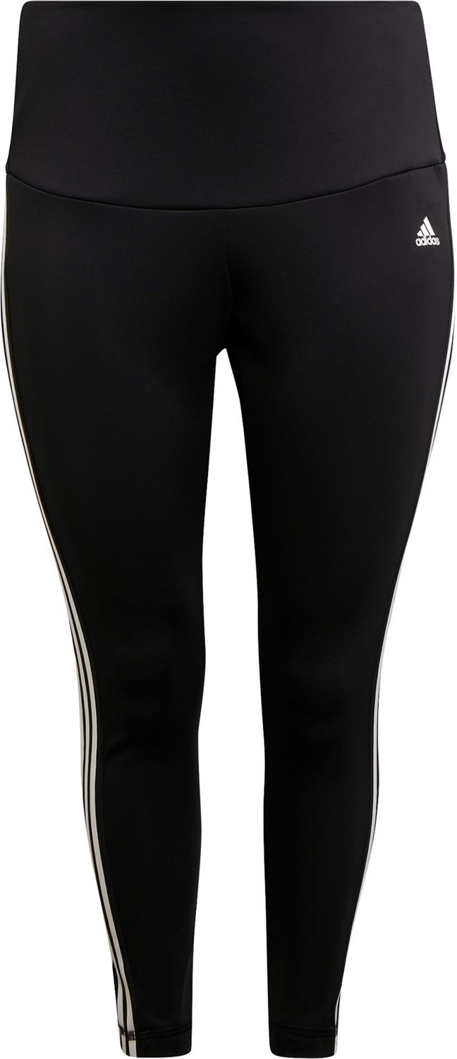 adidas Women's 3 Stripes 7/8-Length Plus Size Tights - view number 7