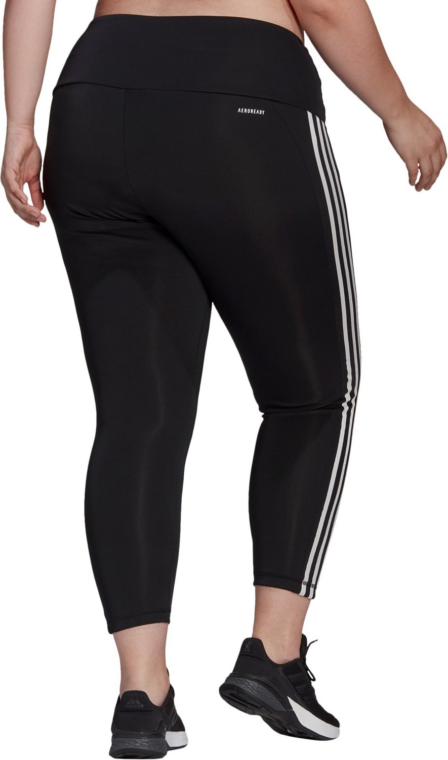 adidas Women's 3 Stripes 7/8-Length Plus Size Tights - view number 2