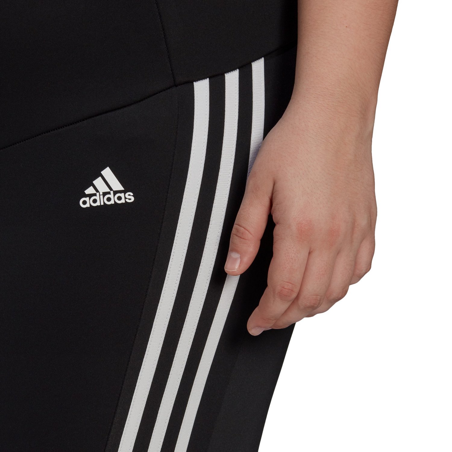 adidas Women's 3 Stripes 7/8-Length Plus Size Tights - view number 4