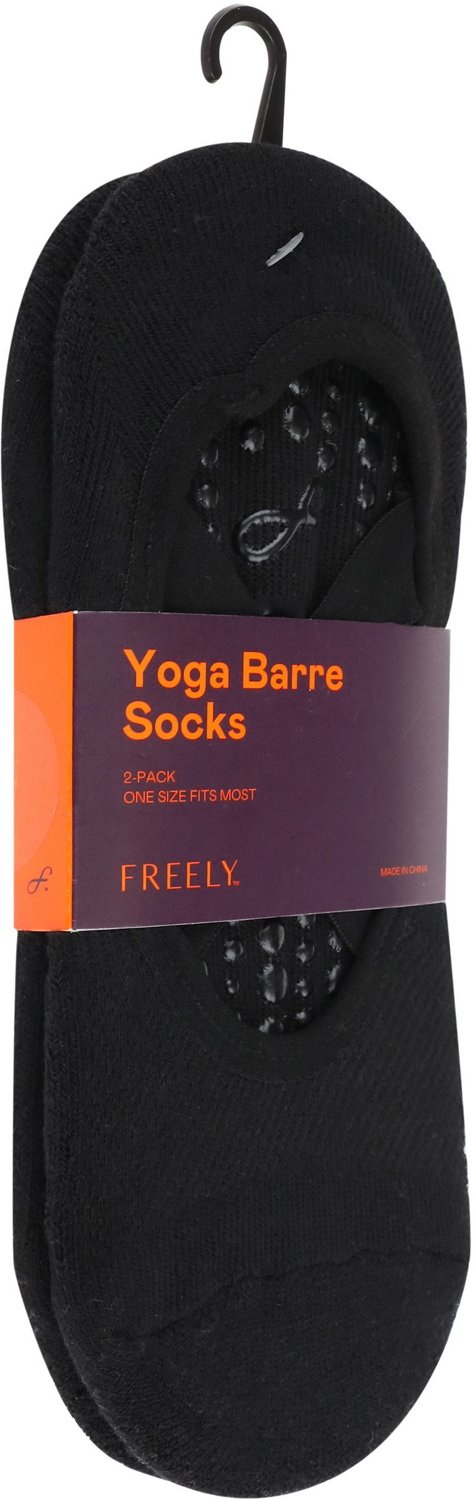 Grippy Yoga-Barre Socks - 2 Pack