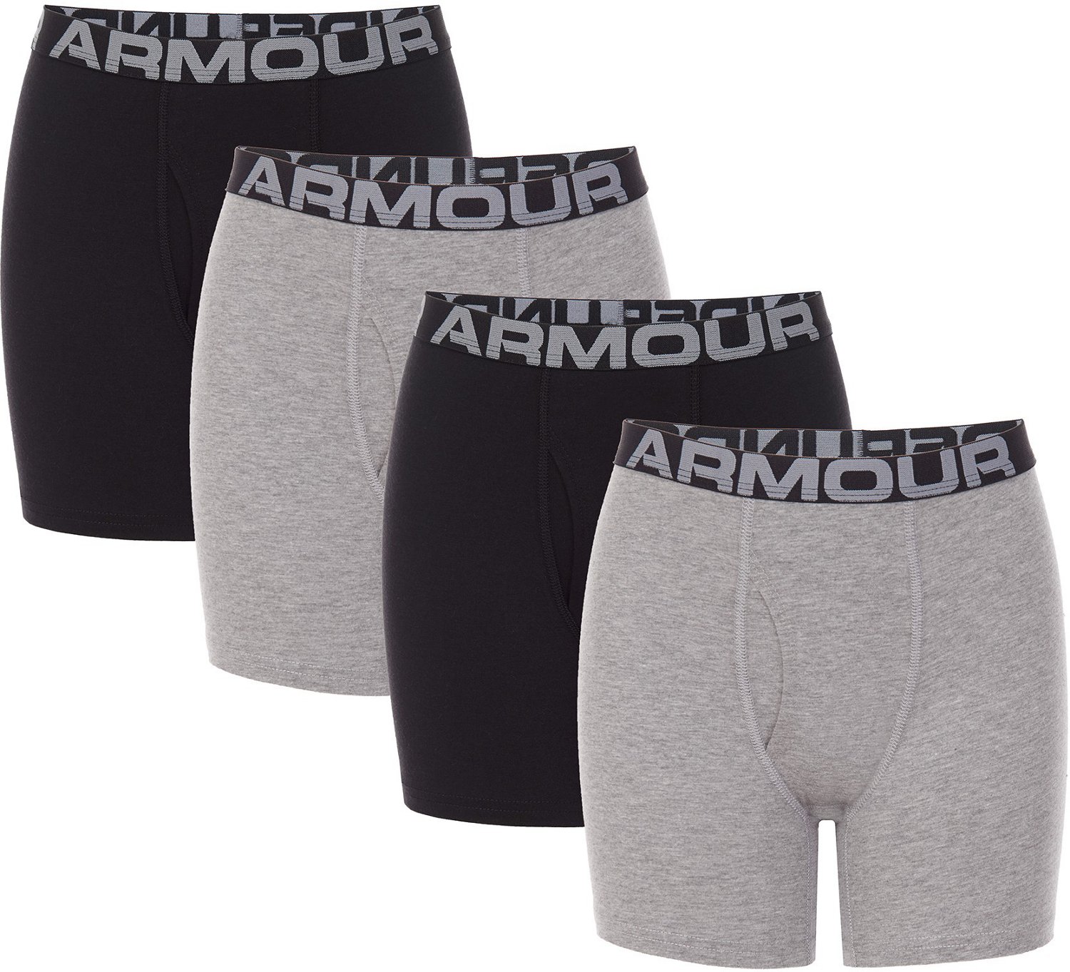 Under Armour Boys' Core Cotton Boxer Briefs 4-Pack | Academy