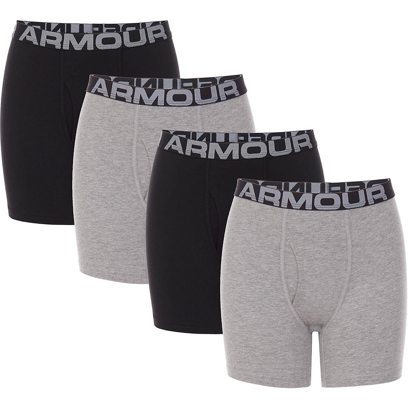 Under Armour Boys' Core Cotton Boxer Briefs 4-Pack | Academy