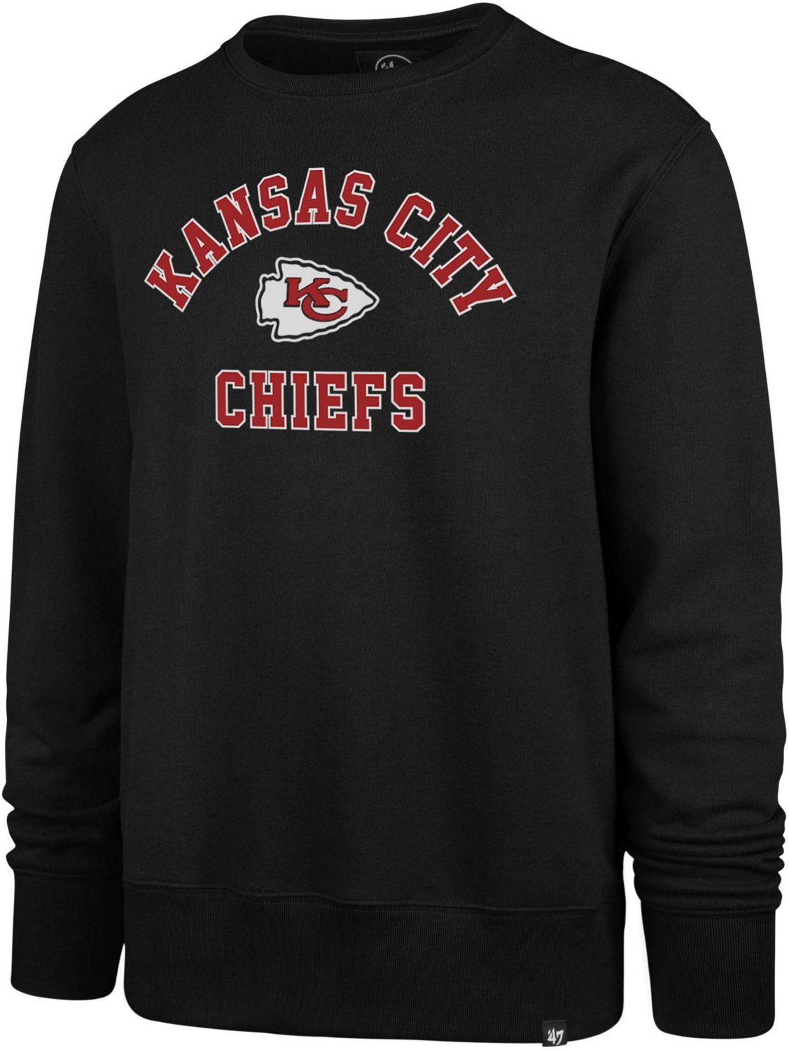 ‘47 Men’s Kansas City Chiefs Varsity Arch Headline Crew Neck Sweatshirt