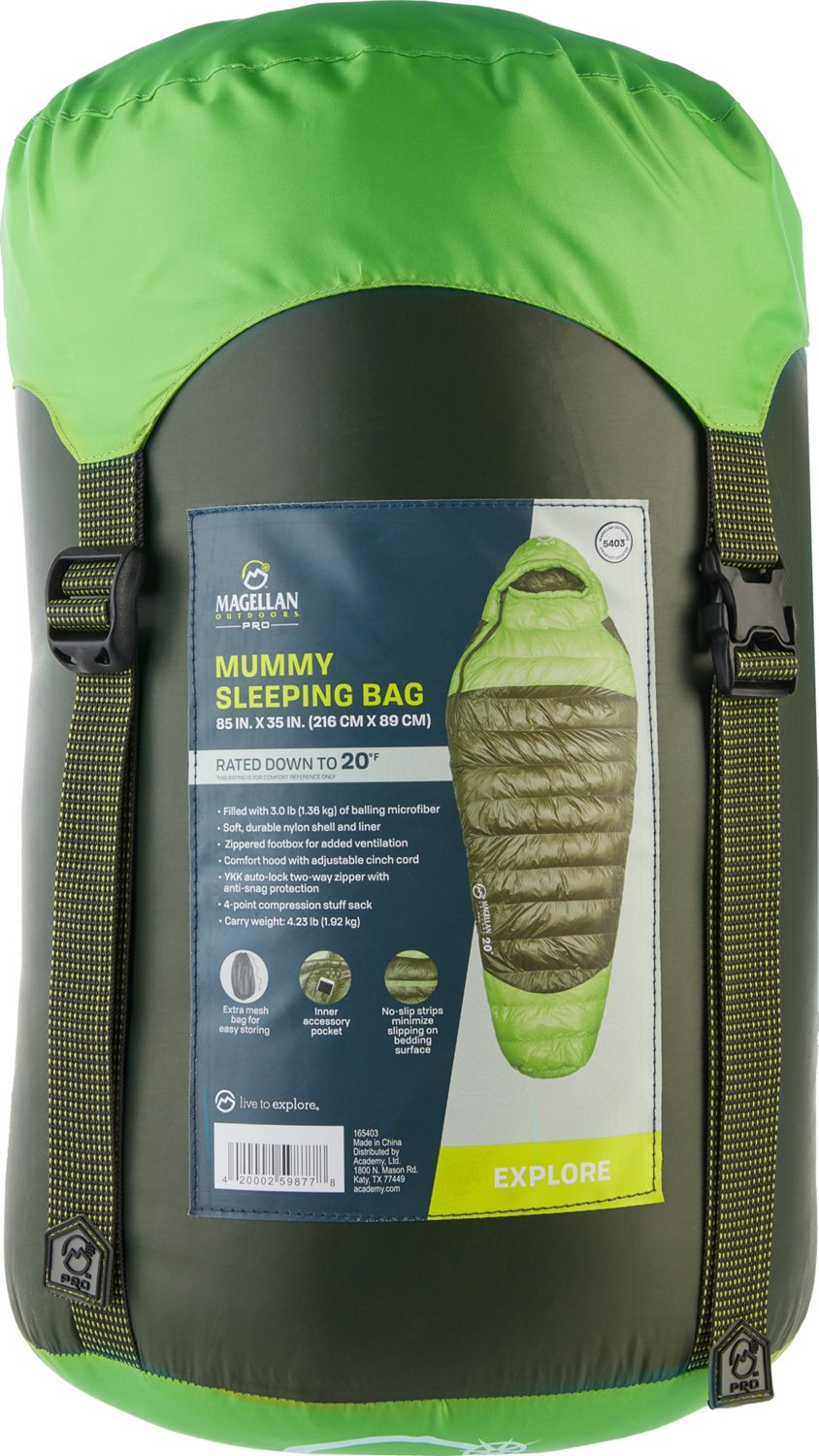 Magellan Outdoors Pro 20°F Mummy Sleeping Bag                                                                                   - view number 2