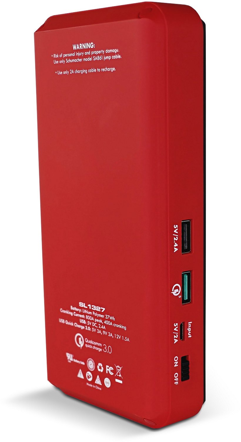 Schumacher Electric SL1327 800 Peak Amp Lithium Ion Jump Starter                                                                 - view number 2