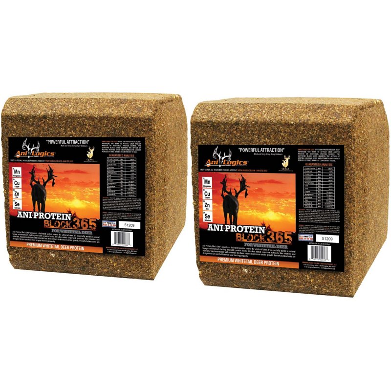 Ani-Logics 25 lb Ani-Protein 365 Block 2-Pack – Game Feed And Supplmnts at Academy Sports