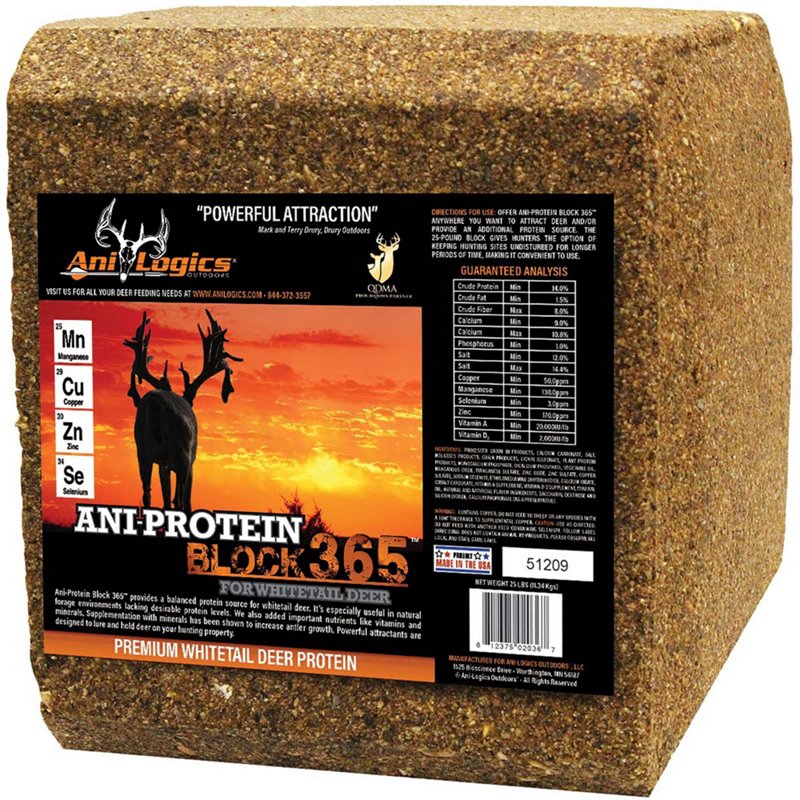 Ani-Logics 25 lb Ani-Protein 365 Block – Game Feed And Supplmnts at Academy Sports