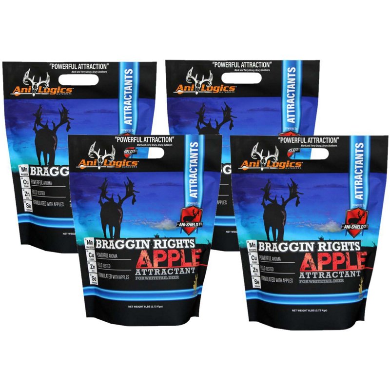 Ani-Logics Braggin Rights Apple 6 lb Deer Attractant 4-Pack - Game Feed And Supplmnts at Academy Sports