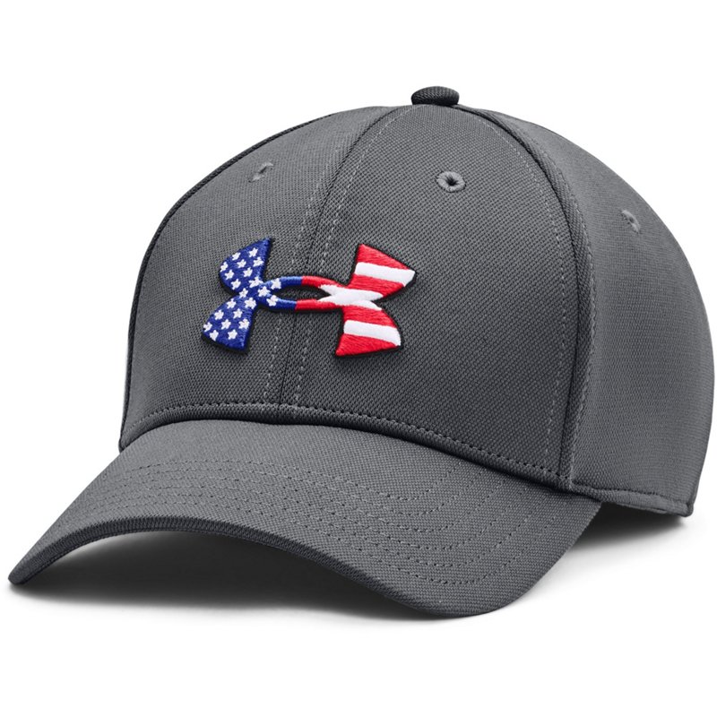 Under Armour Men's Freedom Blitzing Cap Pitch Gray/Black/Black, Small/Medium - Men's Hunting/Fishing Headwear at Academy Sports