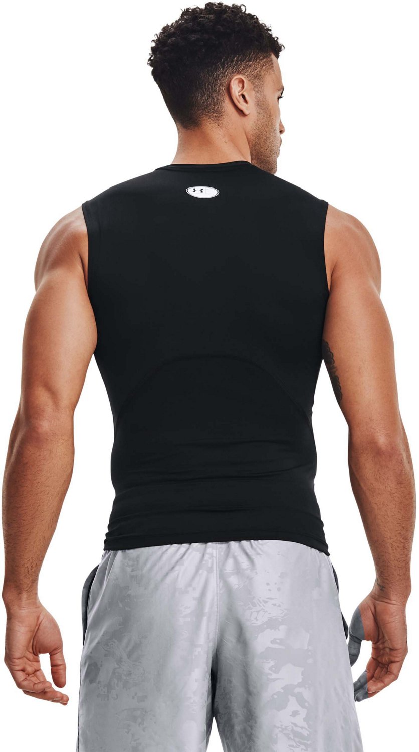 Under Armour Heatgear Sleeveless Compression Muscle Tee Midnight  1257469-410 - Free Shipping at LASC