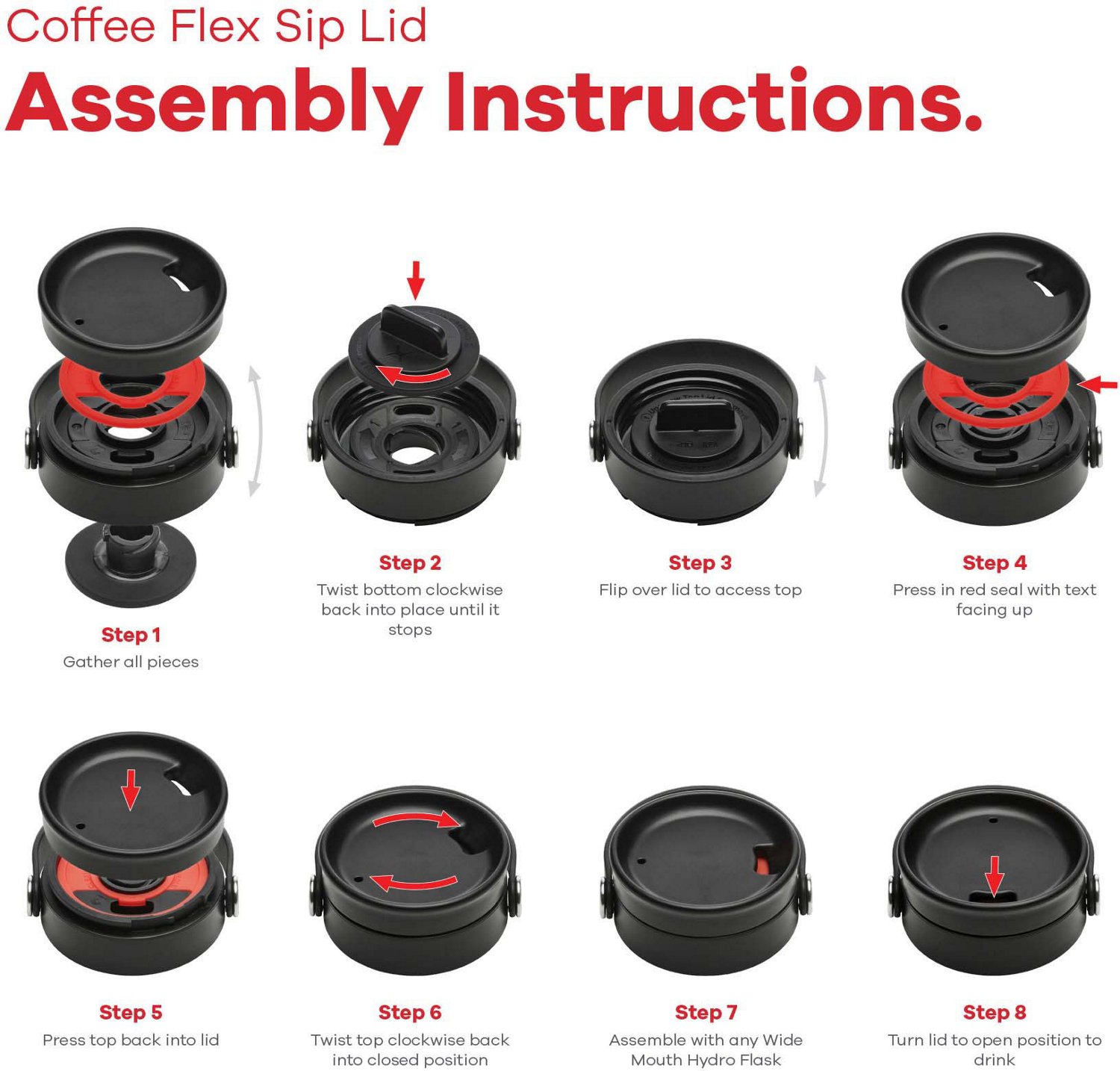 Hydro Flask Wide Mouth Flex Sip Lid - view number 2