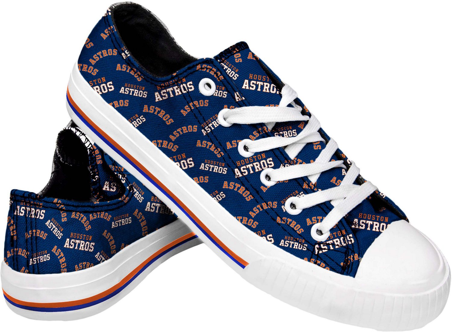 FOCO Women's Houston Astros Repeat Print Low Top Shoes Academy