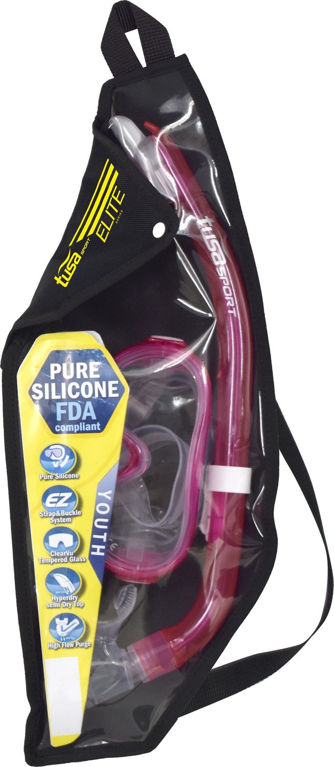 Tusa Sport Youth UC0211P Mini Fit Youth Mask and Snorkel Combo                                                                   - view number 2