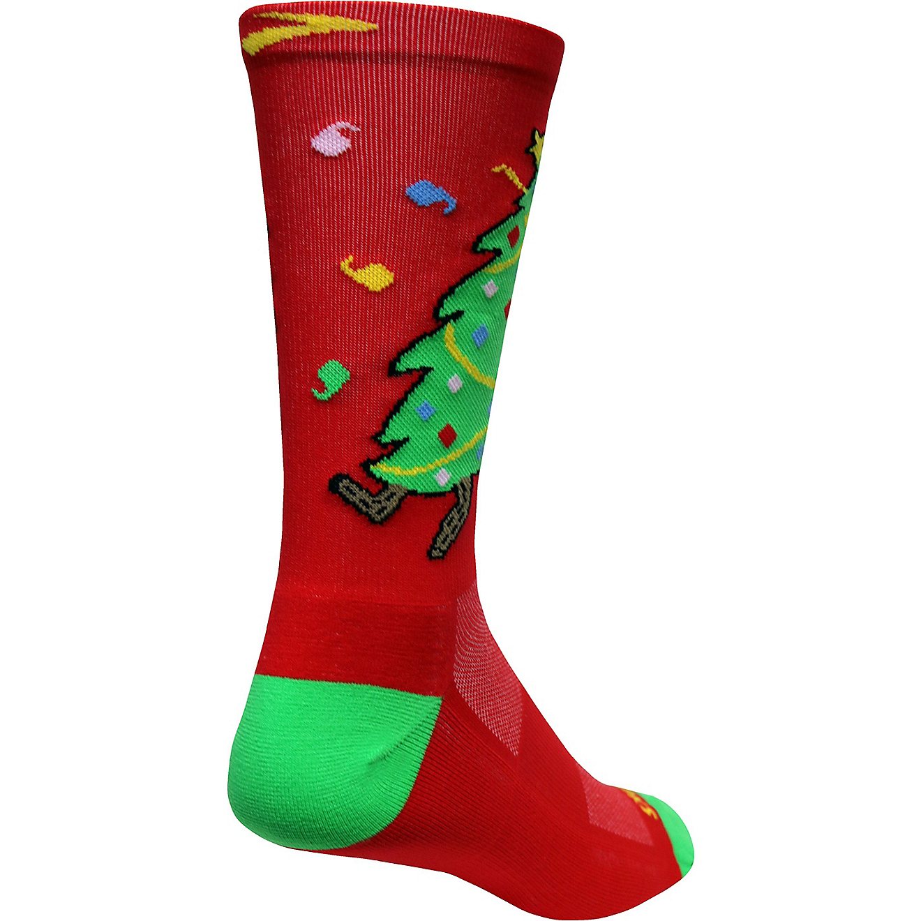 Brooks Adults' Run Merry Go Go Go Knit Crew Running Socks                                                                        - view number 2