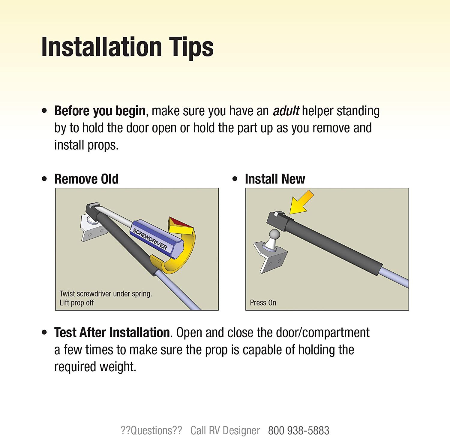 15 inch Boat/RV Gas Spring Academy