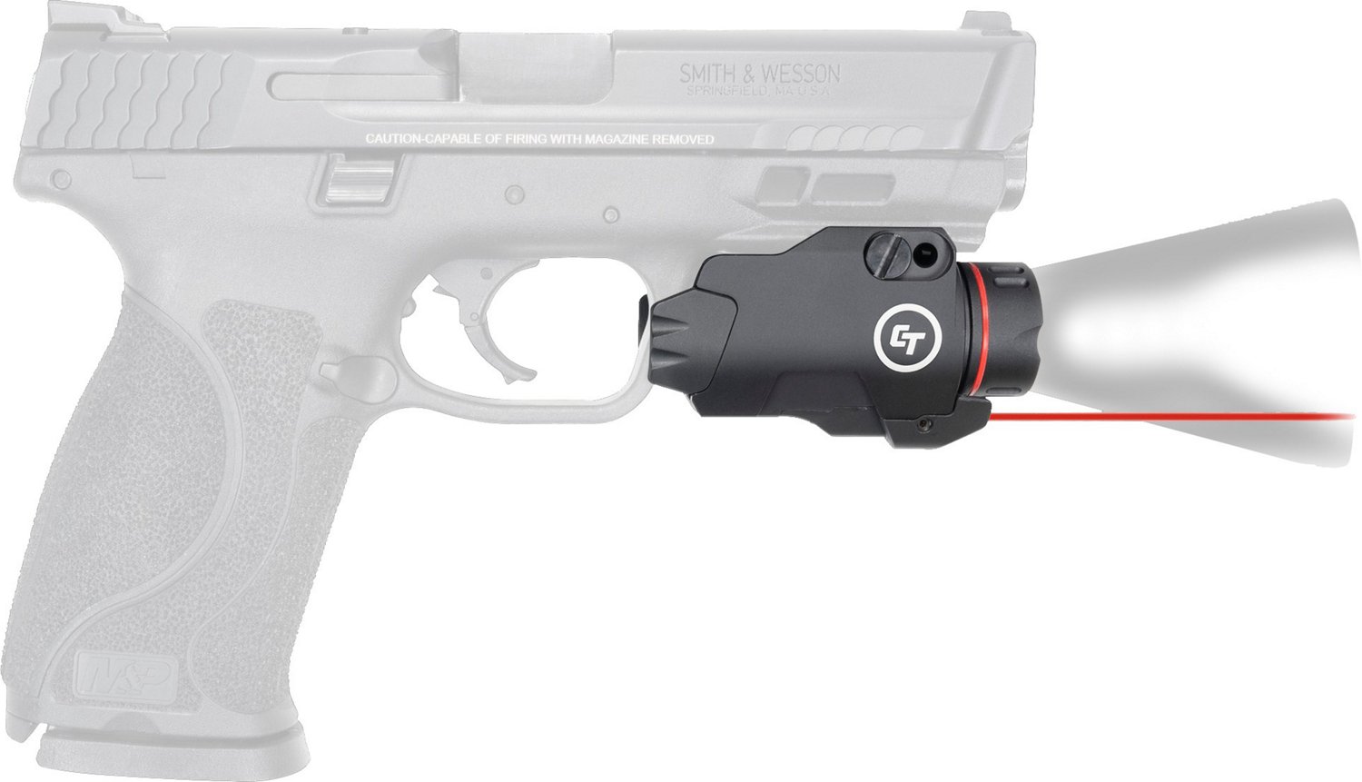 Crimson Trace CMR-207 Rail Master Pro Universal Red Laser Sight and Tactical Light                                               - view number 1