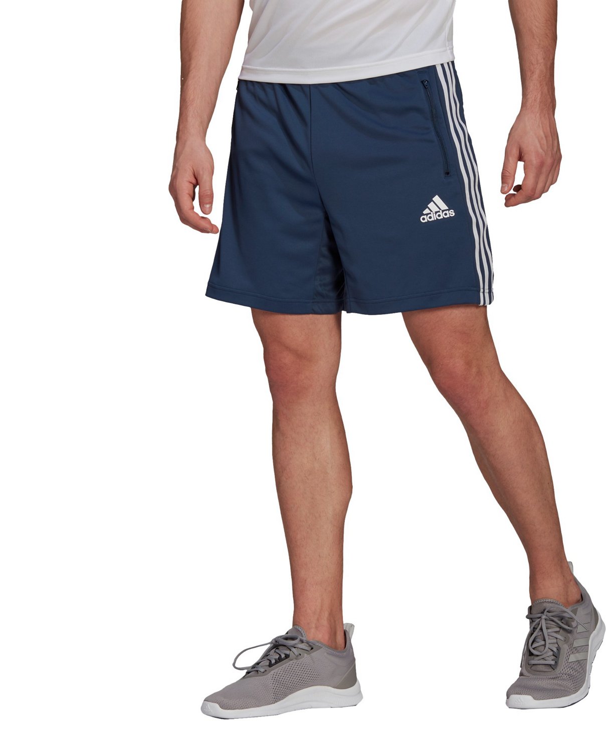 adidas Boys' Triple Stripe Sliding Shorts w/ Cup