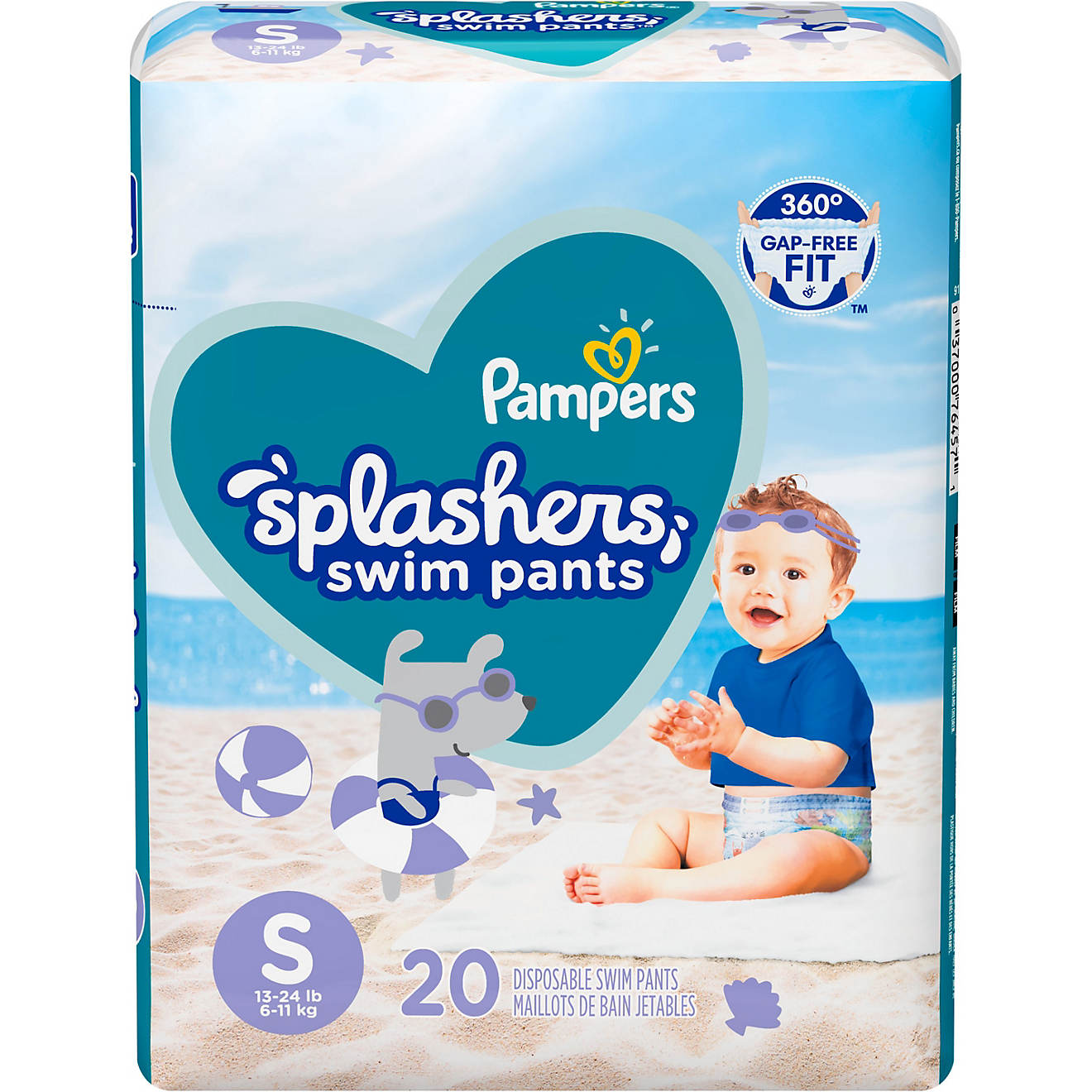 Pampers Infants' Splashers Jumbo Swim Diapers 20-Pack                                                                            - view number 1