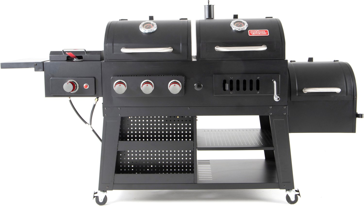 Outdoor Gourmet Fry Grill Smoke Combo Grill Academy