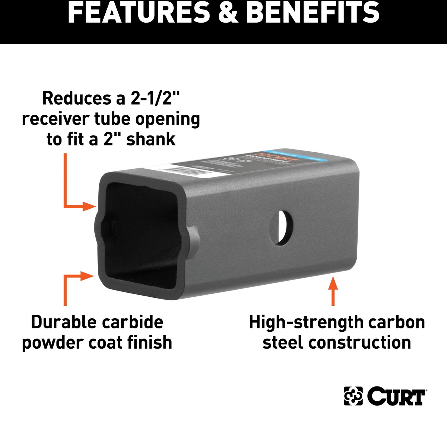 CURT Ball Mount Reducer Sleeve                                                                                                   - view number 3