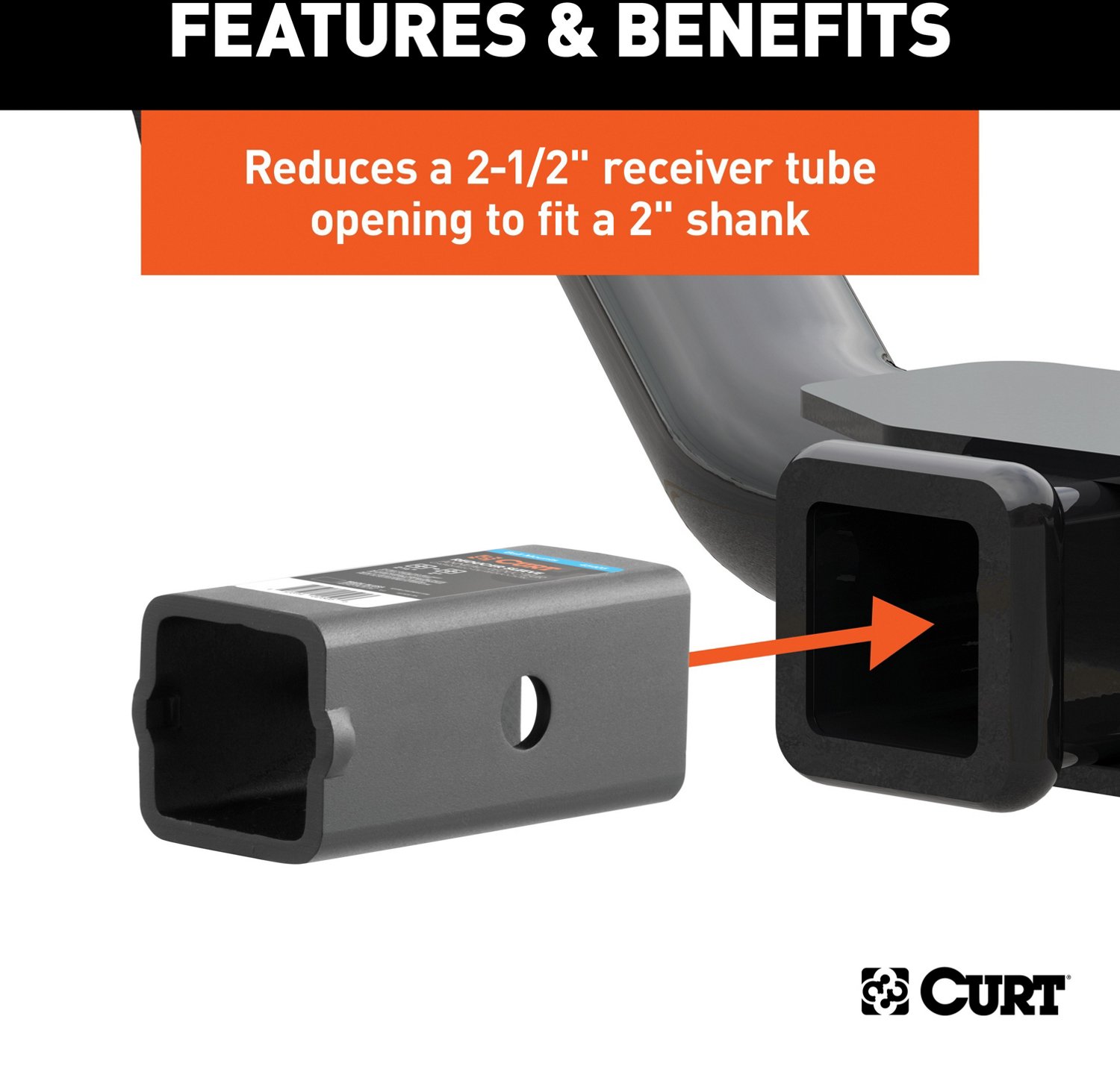 CURT Ball Mount Reducer Sleeve                                                                                                   - view number 4