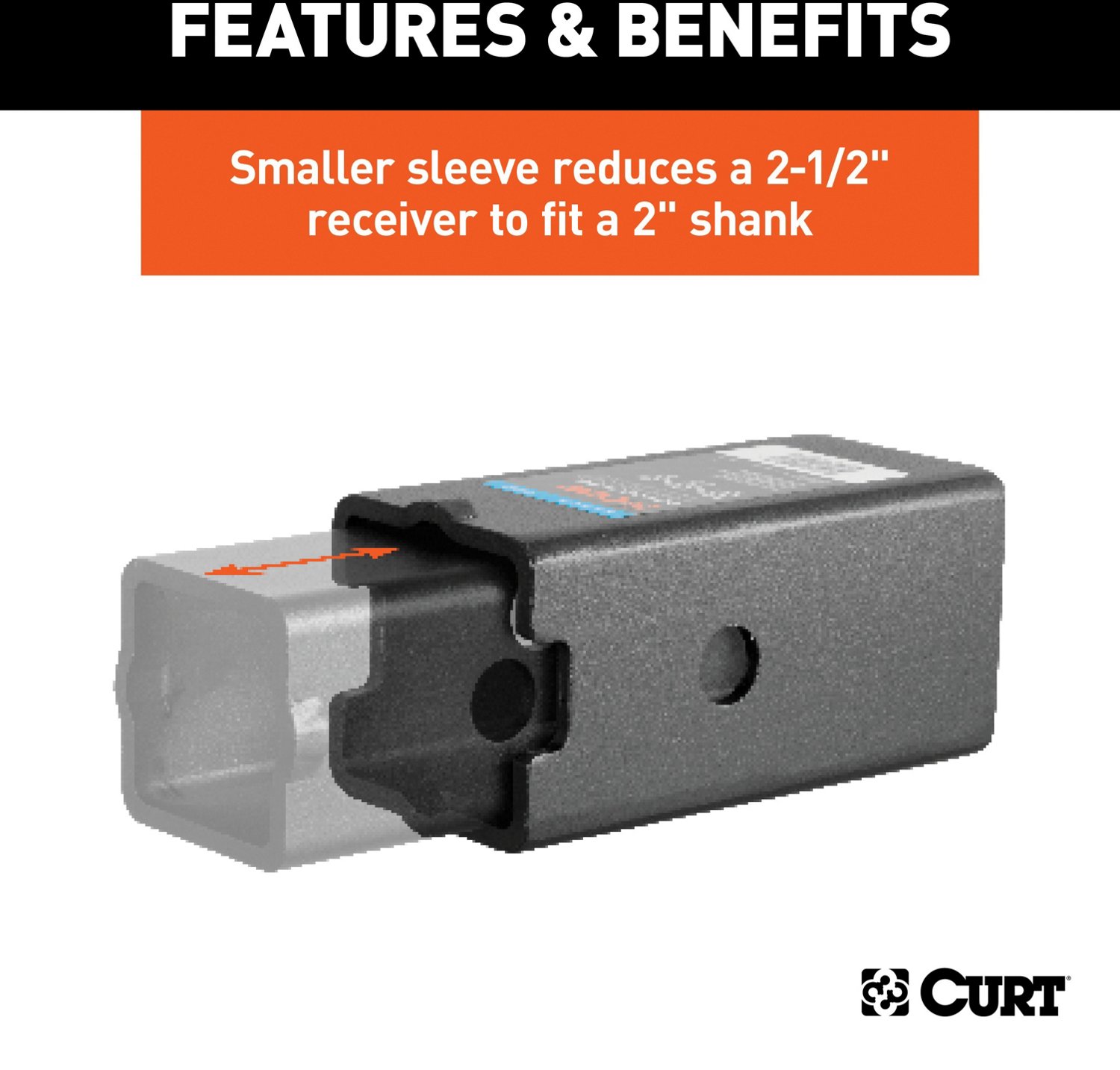 CURT Ball Mount Reducer Sleeve Set - view number 4