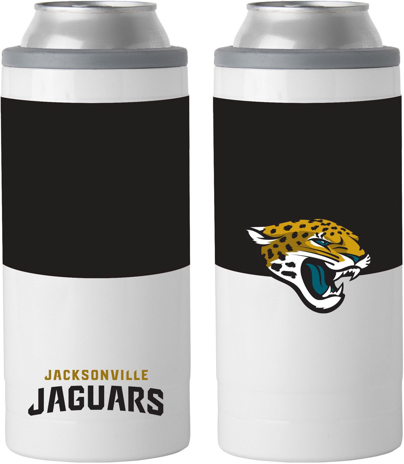 Logo Jacksonville Jaguars Colorblock 12 oz Slim Can Coolie                                                                       - view number 1