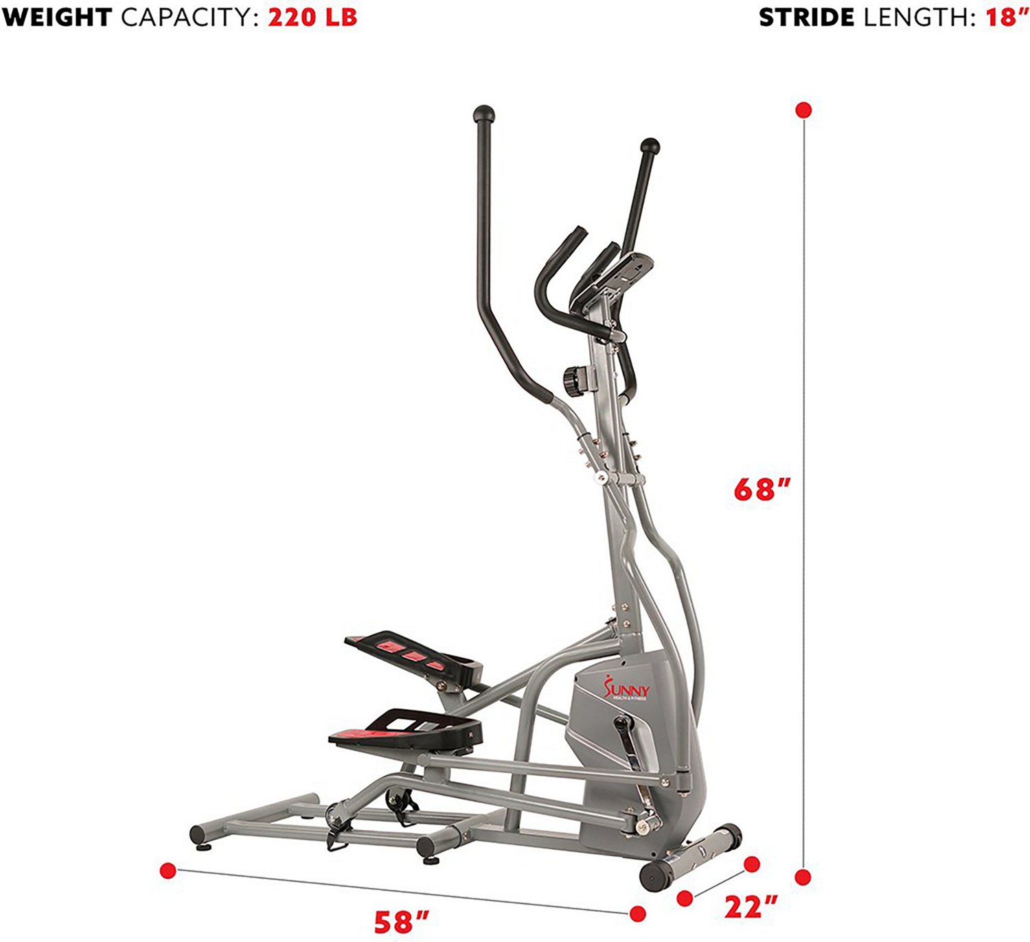 Sunny Health & Fitness Magnetic Elliptical Trainer | Academy