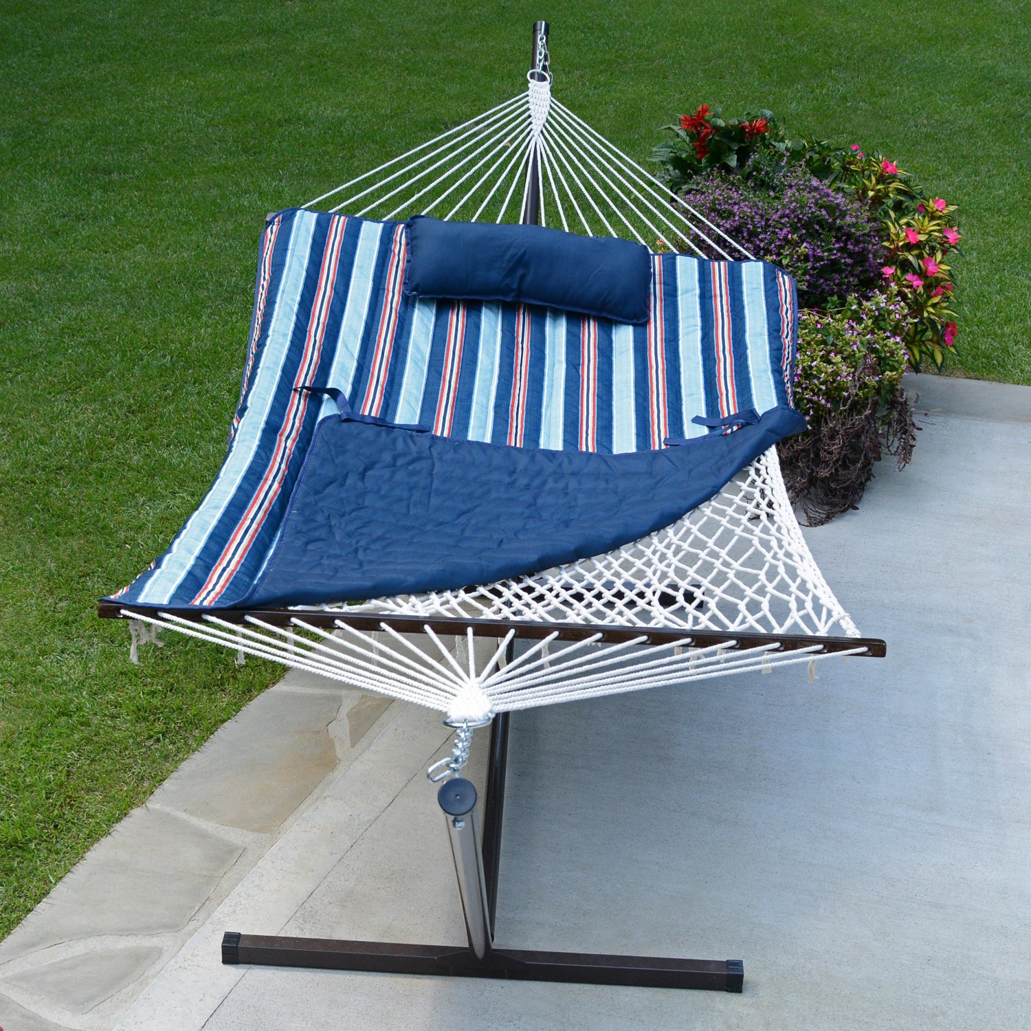 Algoma Cotton Rope Hammock Stand, Pad and Pillow Combination                                                                     - view number 11