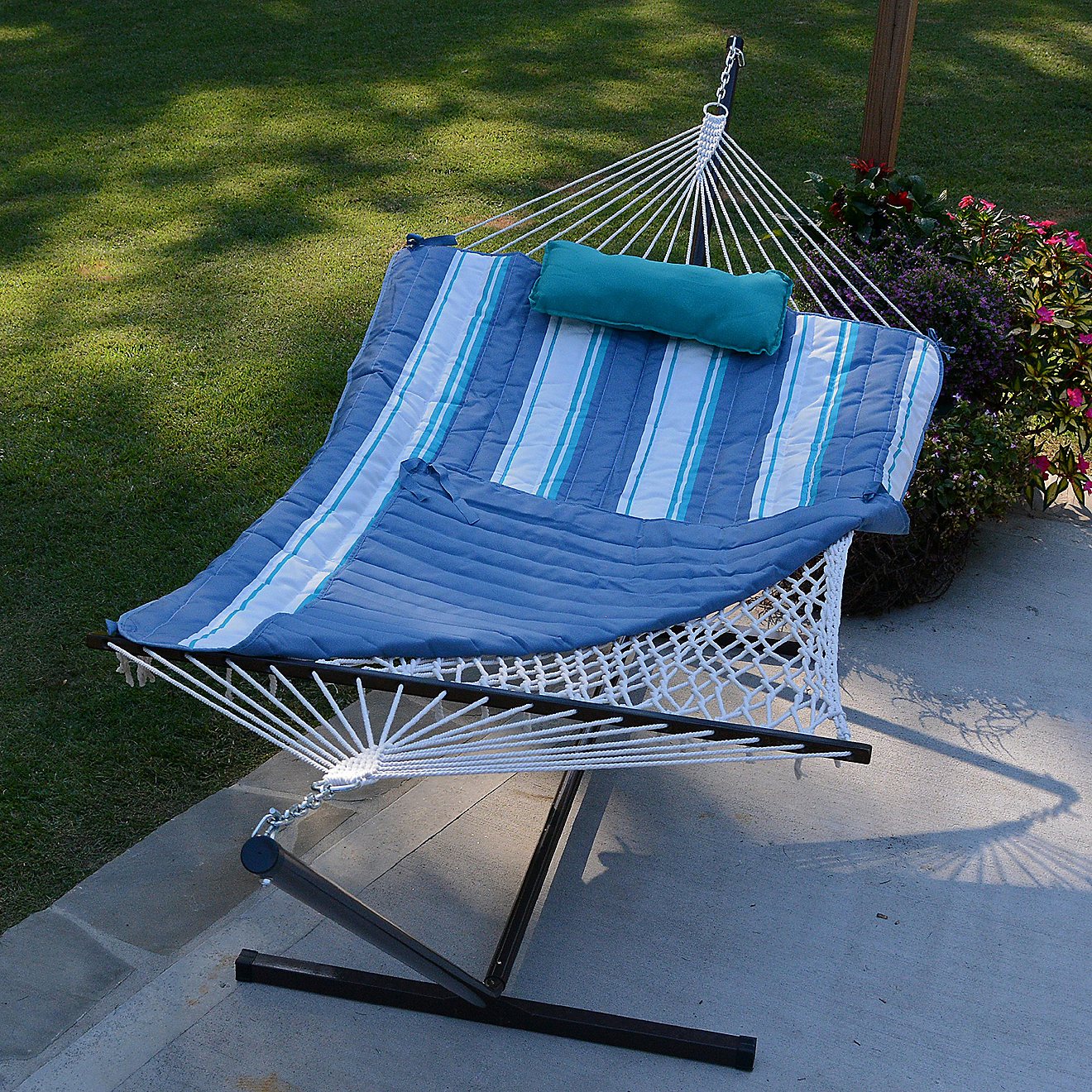Algoma Cotton Rope Hammock Stand, Pad and Pillow Combination                                                                     - view number 11